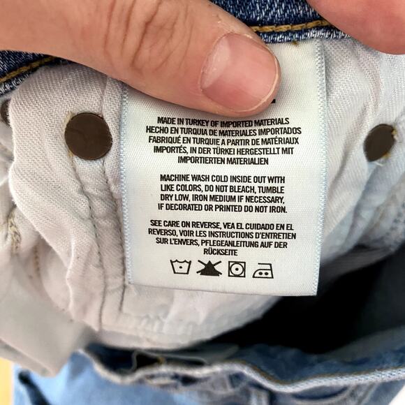 AGOLDE Toni Mid Rise Straight Jeans in Precipice Size 30 - Picture 9 of 9